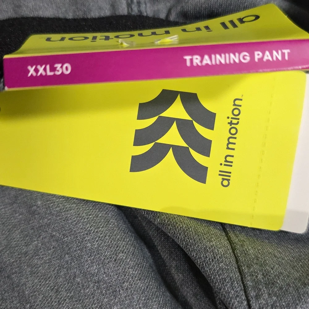 All in Motion Men's Gray Training Pant Joggers XXL 30 (M164)